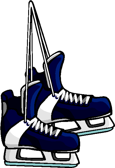 Clip - Hockey Skates Hanging Clipart (400x588)