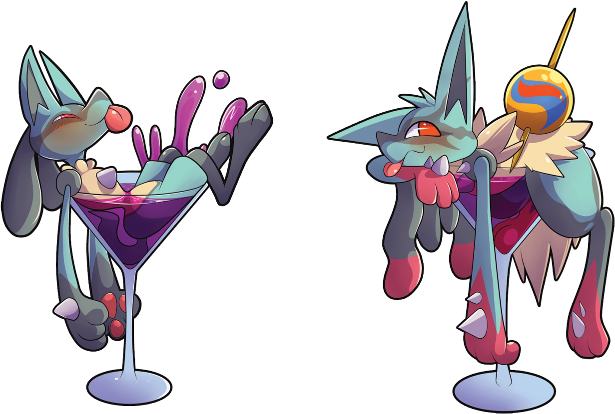 Pokémon Omega Ruby And Alpha Sapphire Cartoon Vertebrate - Lucario Telegram Stickers (1280x892)