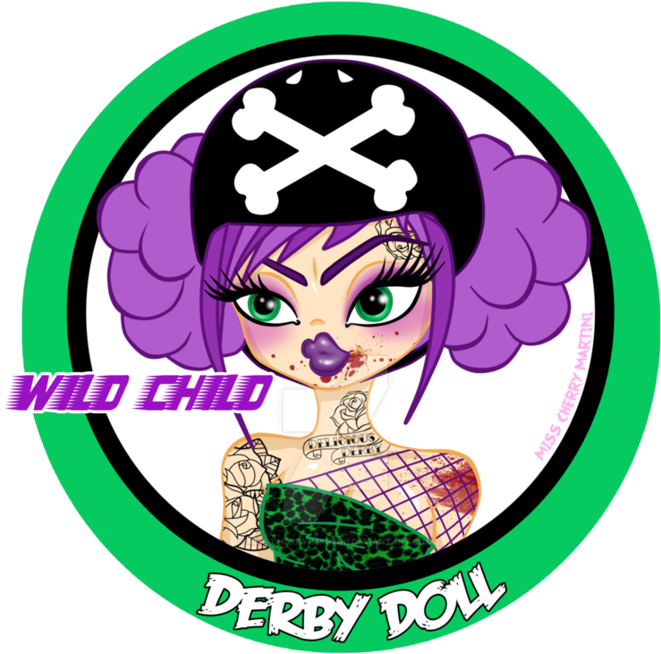 Wild Child Derby Doll By Miss Cherry Martini - Wild Child (774x1032)