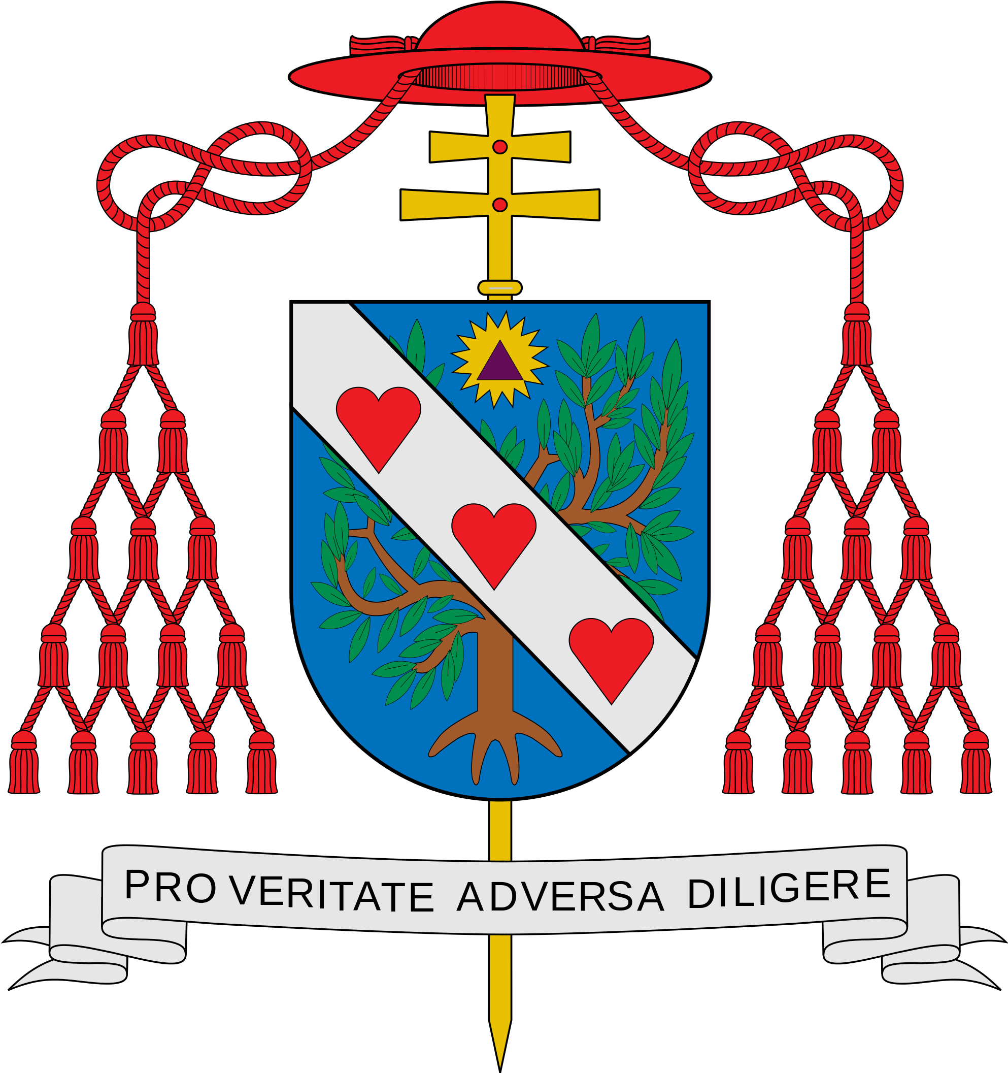 Open - Cardinal Dinardo Coat Of Arms (2000x2132)