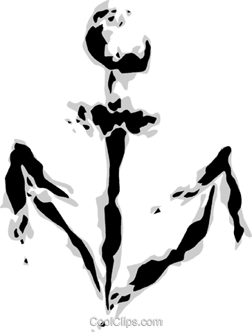 Anchor Royalty Free Vector Clip Art Illustration - Illustration (364x480)