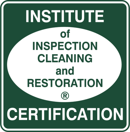 Clean Sweep Carpet Cleaning - Institute Of Inspection Cleaning And Restoration Logo (444x450)