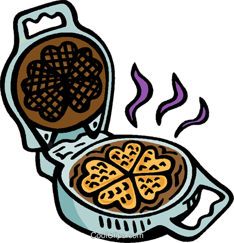 Waffle Iron Royalty Free Vector Clip Art Illustration - Waffle Iron Clip Art (462x480)