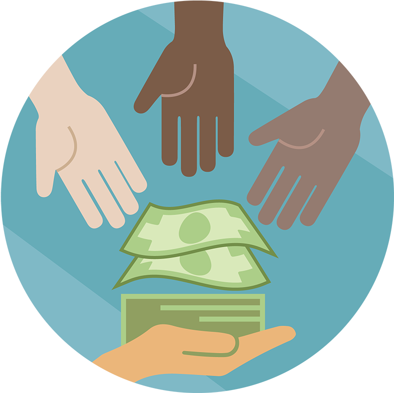 Funds Come From Both Members And Friends Of The Lds - Illustration (800x800)