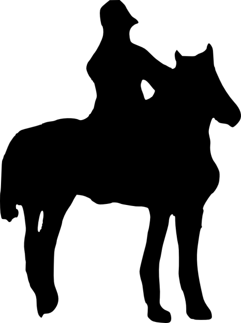 Free Png Horse Riding Silhouette Png Images Transparent - Western Pleasure Silhouette Transparent Background (480x643)