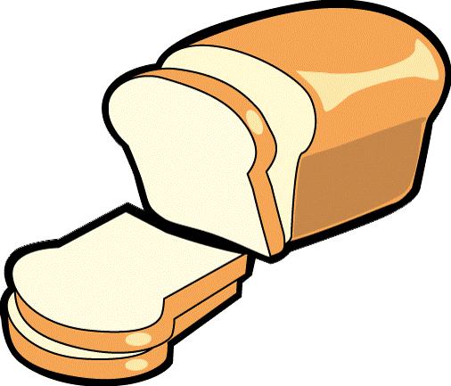Cartoon Bread Loaves Car Pictures Car Canyon - Slice Of Bread Clip Art (506x433)