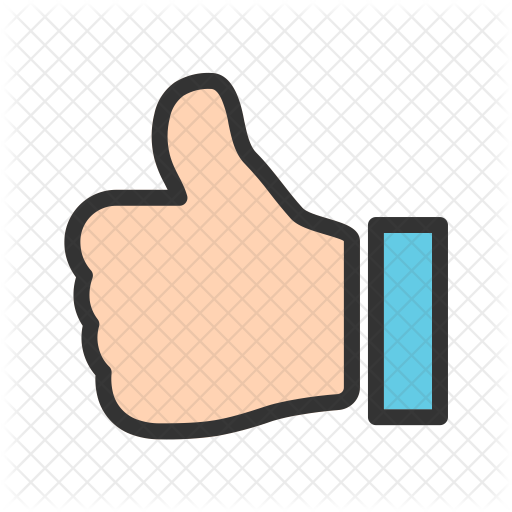 Thumbs Up Icon Blue Clip Art At - Clip Art (512x512)