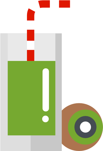 Kiwi Juice Free Icon - Green Juice Icon Png (512x512)