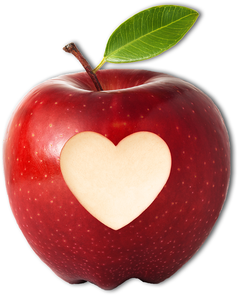 Feed - Heart Apple No Background (1001x1000)