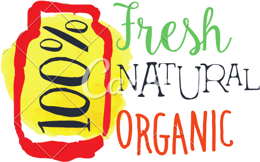 Organic 100 Percent Fresh Juice Promo Sign - Graphic Design (800x800)