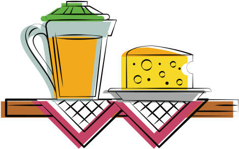 Cheese With Orange Juice Food Related Image - Vector Graphics (550x550)