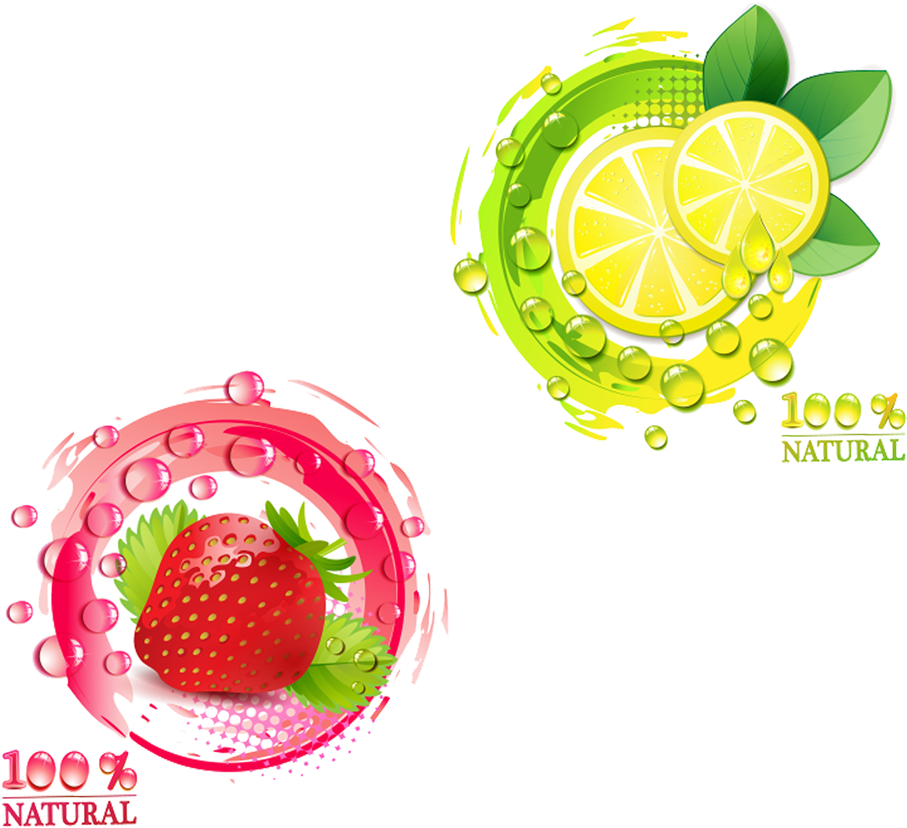 Juice Fruit Strawberry Illustration - Rodajas De Naranja (1417x1260)
