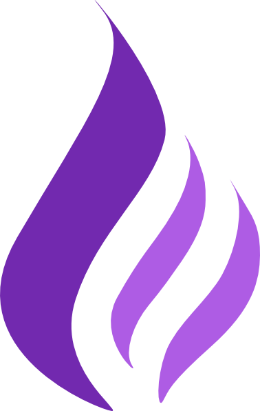 How To Set Use Purple Flame Logo 2 Svg Vector - Purple Fire Icon Png (378x596)