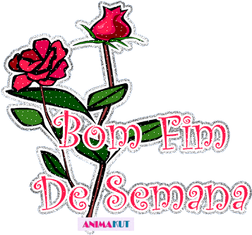 Recados De Bom Final De Semana - Rose Bush Clip Art (369x345)