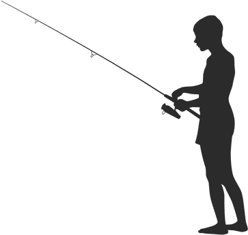 Fishing Rods Fisherman Fish Hook Clip Art - Fishing Silhouette Png (512x512)
