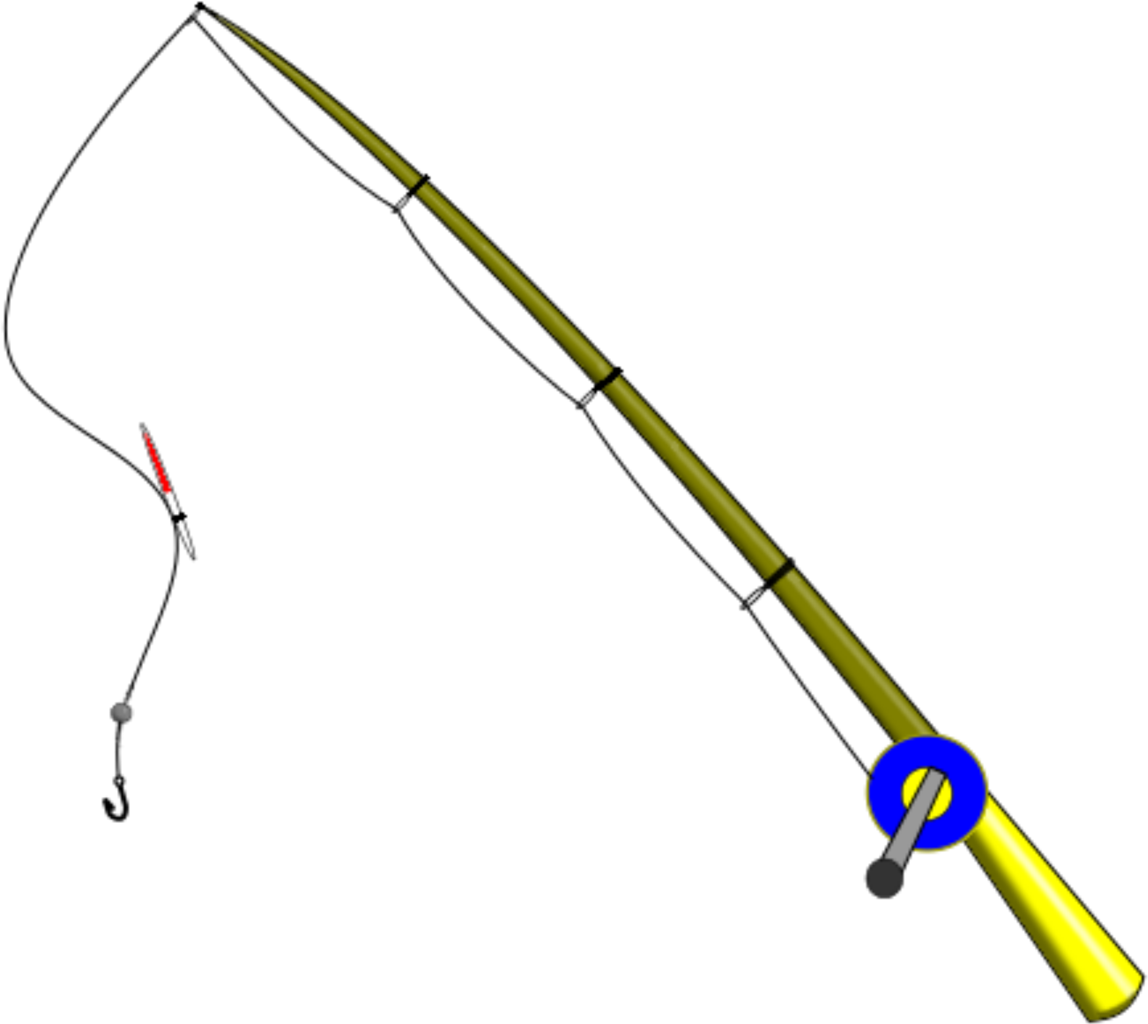 Fishing Pole Clipart Fishing Rod Image - Fishing Pole Clipart Fishing Rod Image (2400x2254)