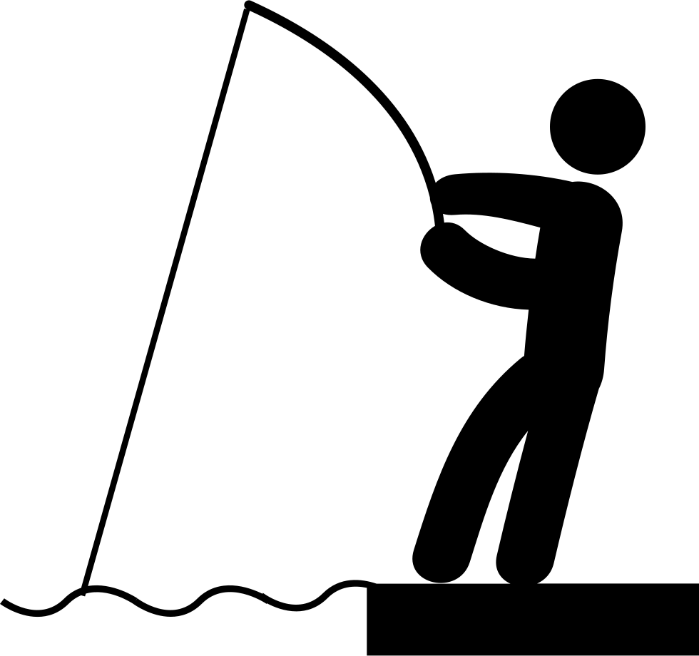 Fishing Rod And Fisher Comments - Man Fishing Icon (980x920)
