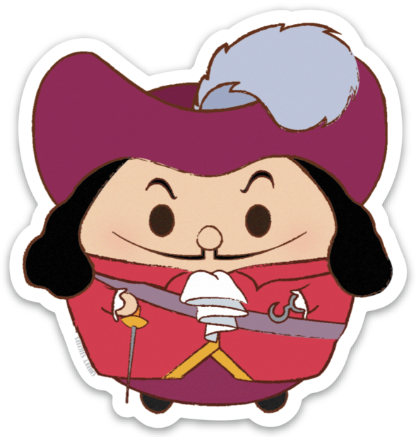 Captain Hook - Cartoon (589x618)