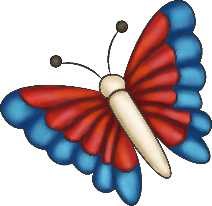Rainbow Butterfly Clipart Ms Paint - 4th Of July Clipart Teddy Bears (695x676)