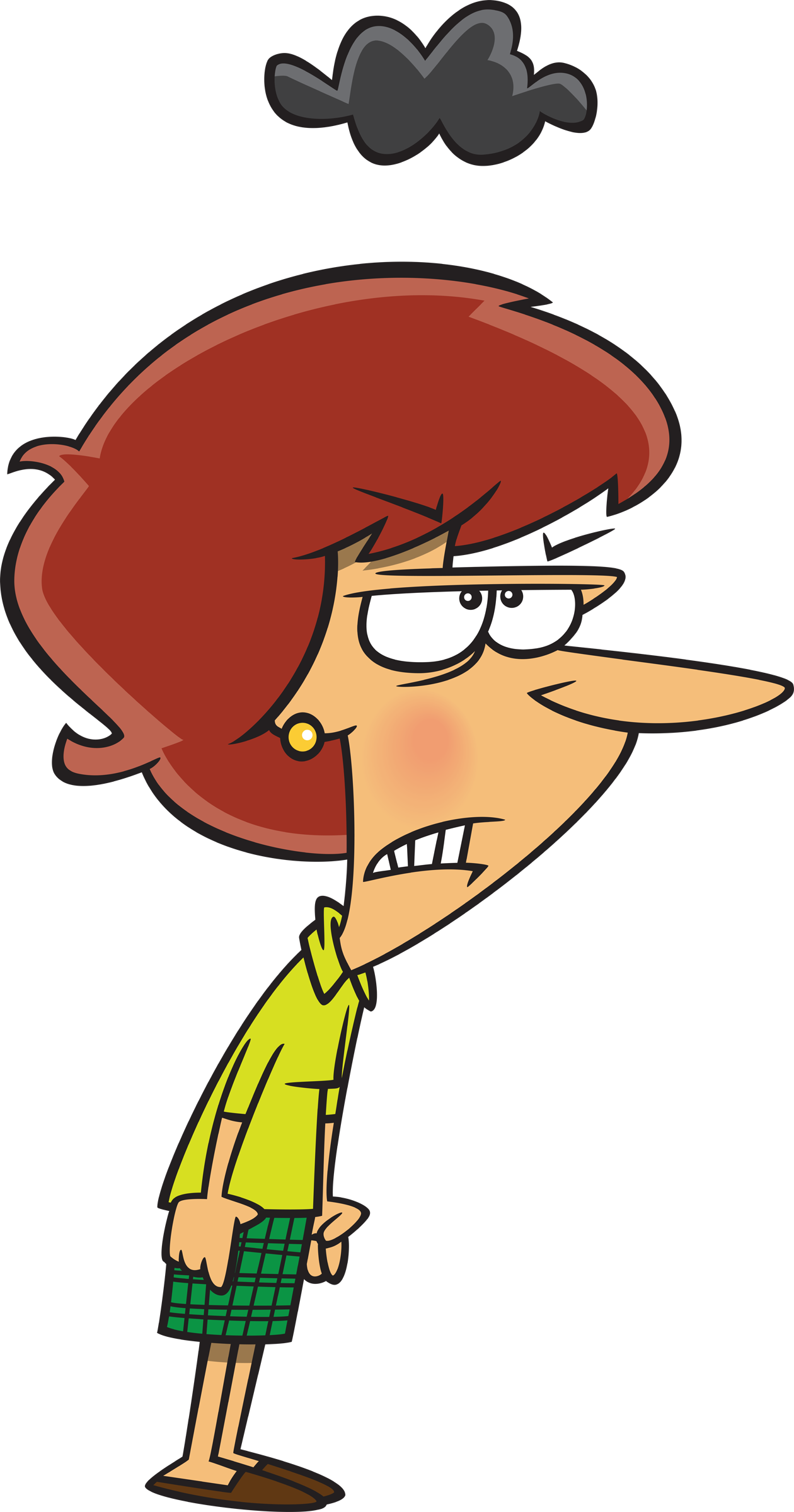 By The Time She Was Done, The Buyers Looked Devastated - Cartoon (1260x2400)