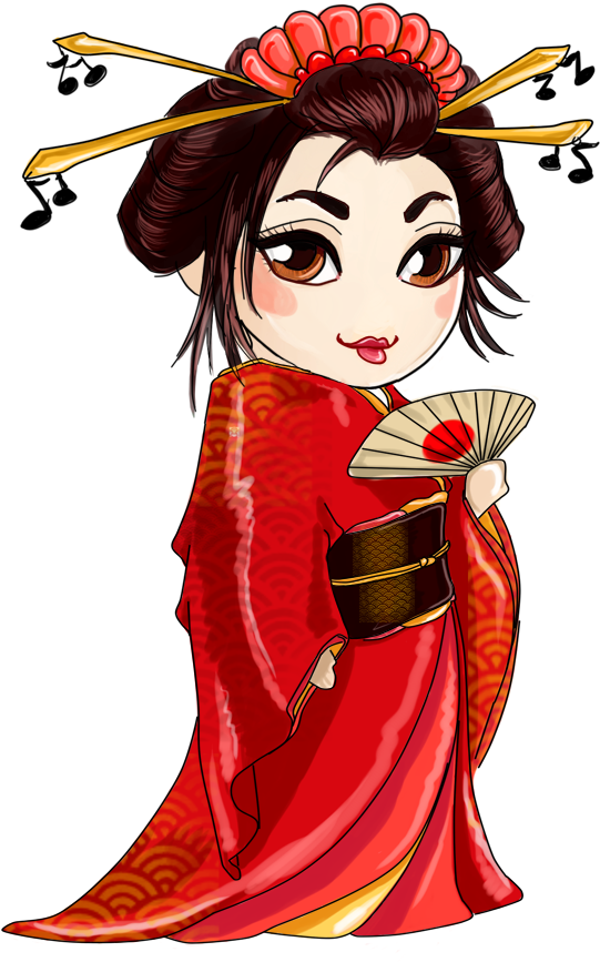 Geisha Png Transparent Images - Geisha Transparent (630x891)