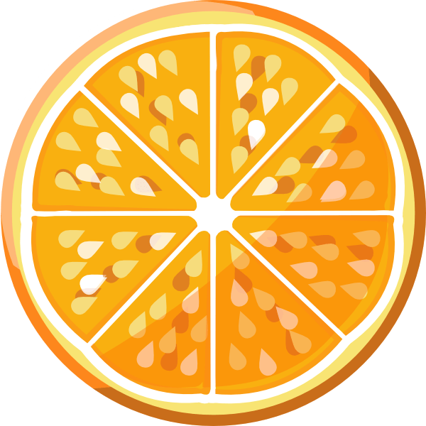 Orange Slice Shower Curtain (600x600)