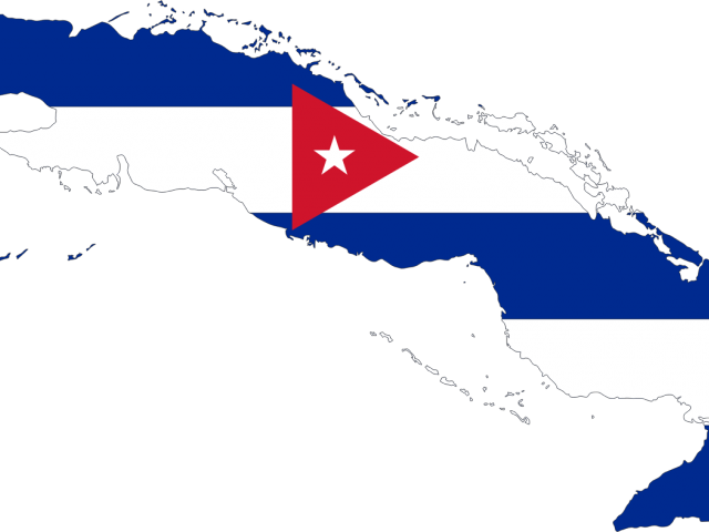 Map Clipart Cuba - Map (640x480)
