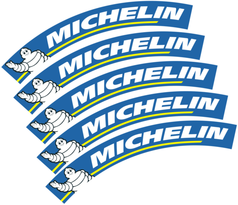 Michelin Full Color Tire Design Peel&heat - Michelin Tire Sticker Color (480x414)