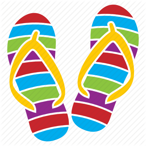 Summer Clipart Slipper - Clip Art (512x512)