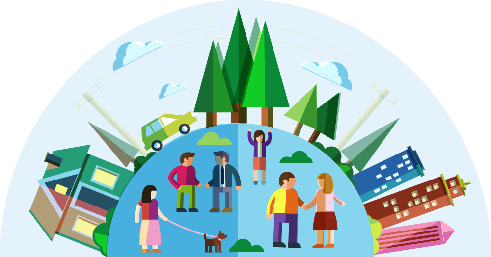 Clean Earth Illustration - Clean Earth Clipart Png (1000x524)