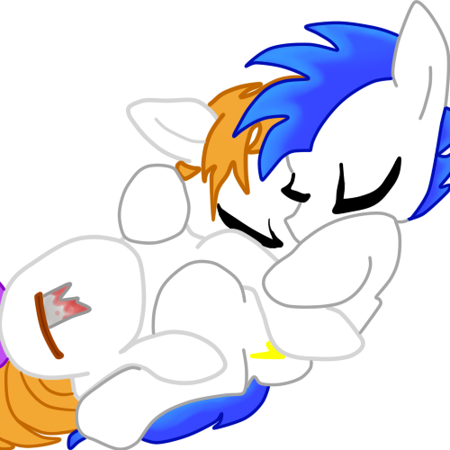 Butcher Knife And Wind Whirl Cuddle By Auroranightray - Cartoon (500x500)