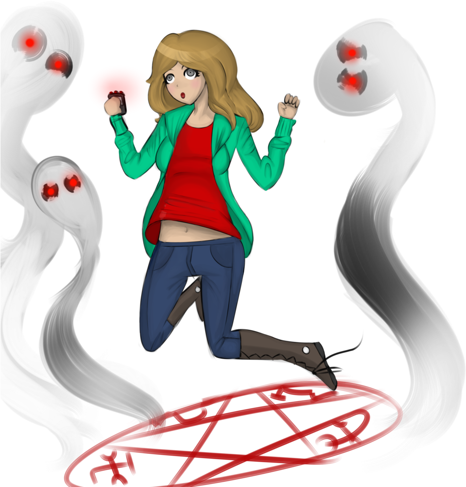 Super High School Level Ghost Hunter By Doctor Y Lime - Cartoon (1024x1024)