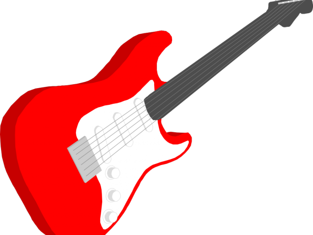 Guitar Clipart File - Red Guitar Clipart (640x480)