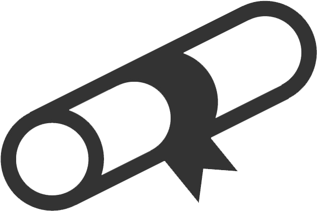 Diploma Black Clipart Icon - Diploma Black Clipart Icon (833x833)
