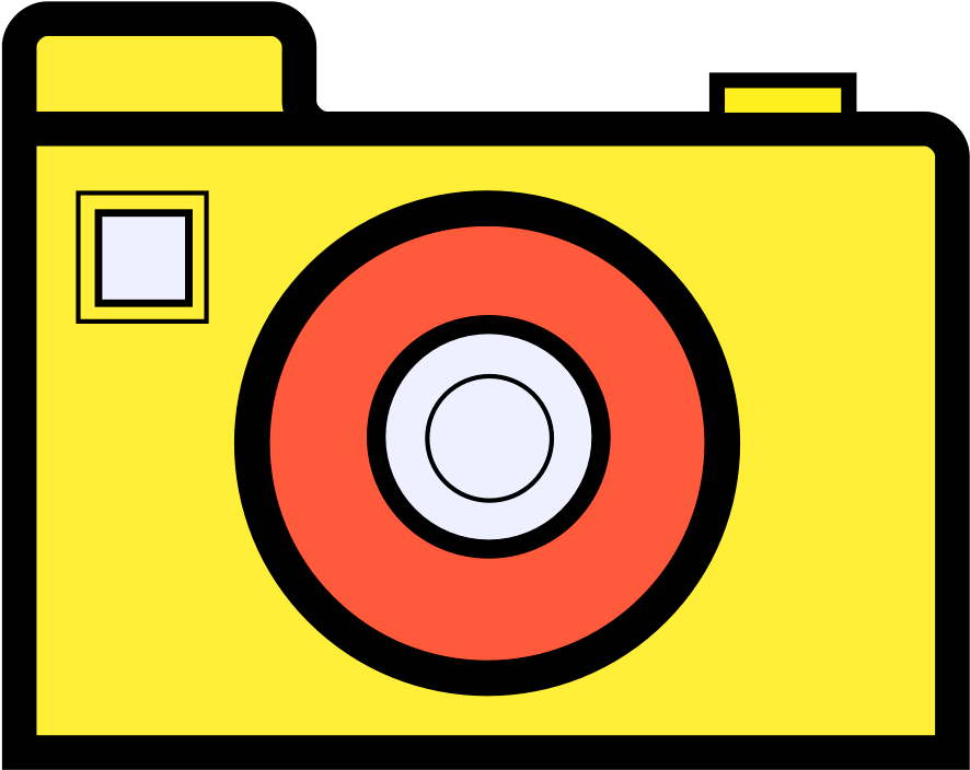 Cartoon Camera Clipart Clip Art Library - Easy Cartoon Camera (913x725)