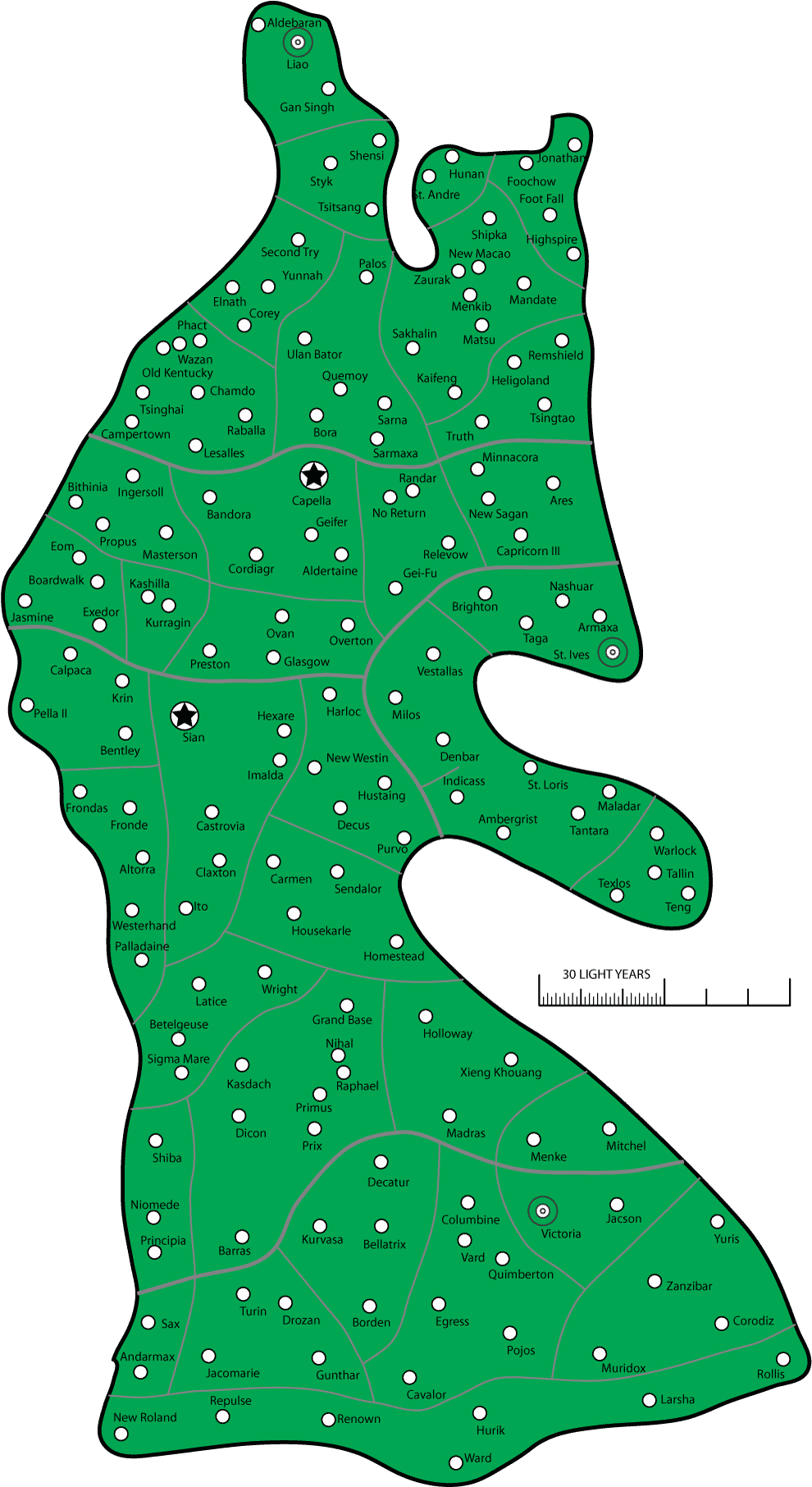 Capellan Confederation - Battletech Map Of Capellan Confederation (1000x1815)