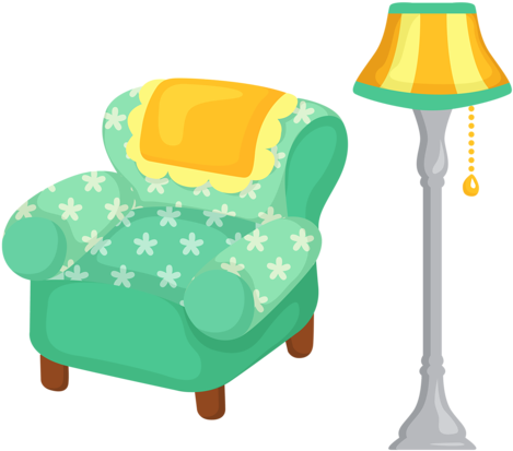 Soloveika Альбом «клипарт / Всё Для Дома / Мебель, - Bedroom Furniture Cartoon (500x431)