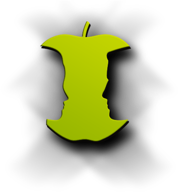Squamata Apple Vodka Green Apple Logo Png - Apple (359x377)