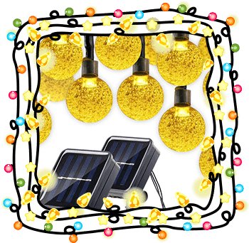 Tofu Globe Fairy Lights - Lumitify Globe Solar String Lights, 19.7ft 30 Led Fairy (350x350)