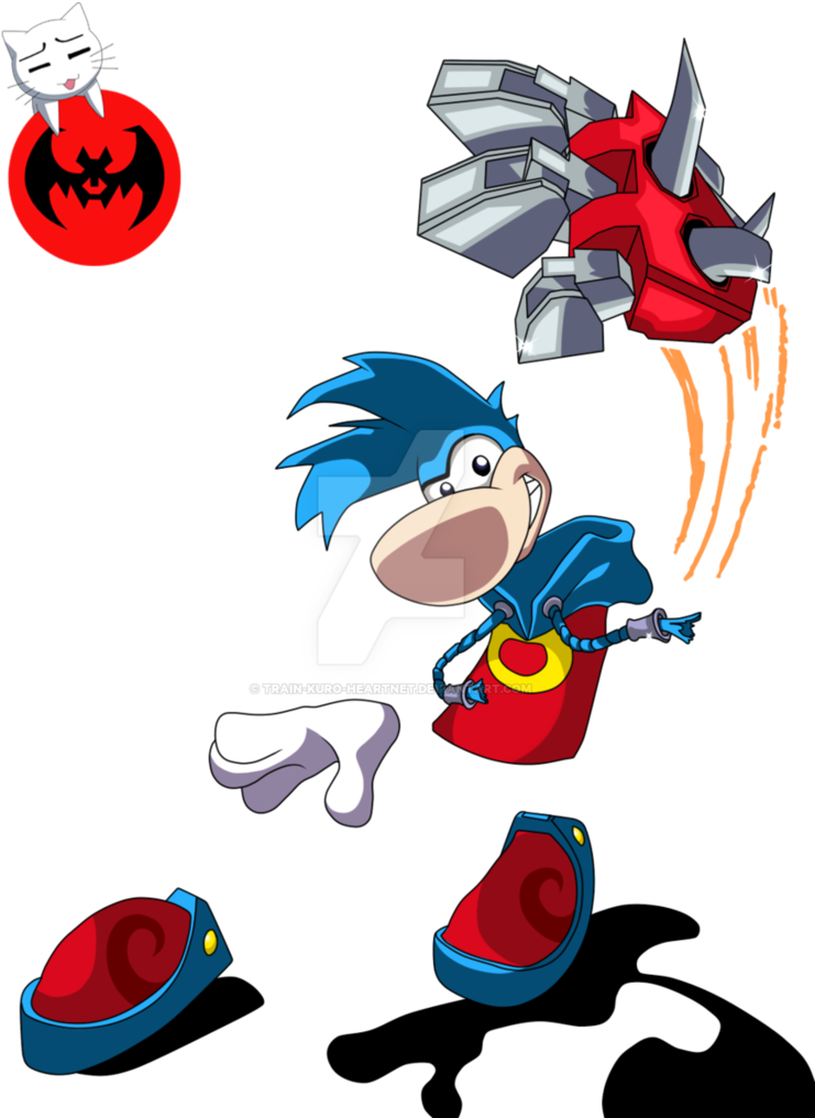 Rayman With Heavy Metal Punch By Train Kuro Heartnet - Cartoon (771x1037)