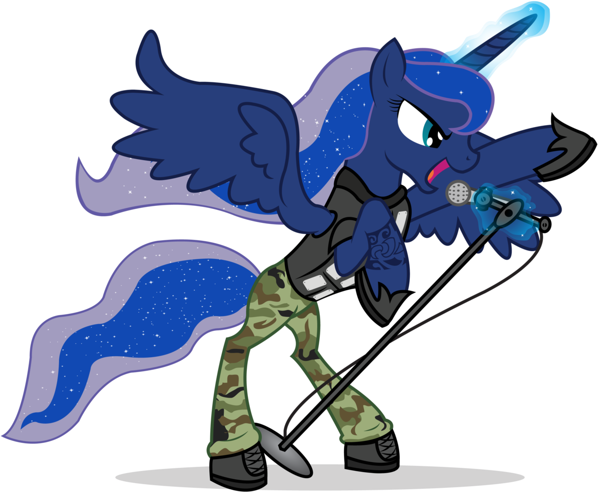 Icaron, Bipedal, Clothes, Cosplay, Heavy Metal, Metal, - Metal Princess Luna (1214x1024)