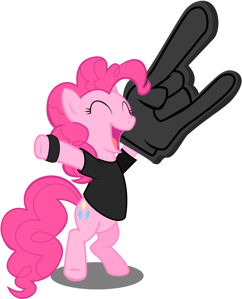 Stainless33, Bipedal, Clothes, Foam Finger, Heavy Metal, - My Little Pony: Friendship Is Magic (830x1024)