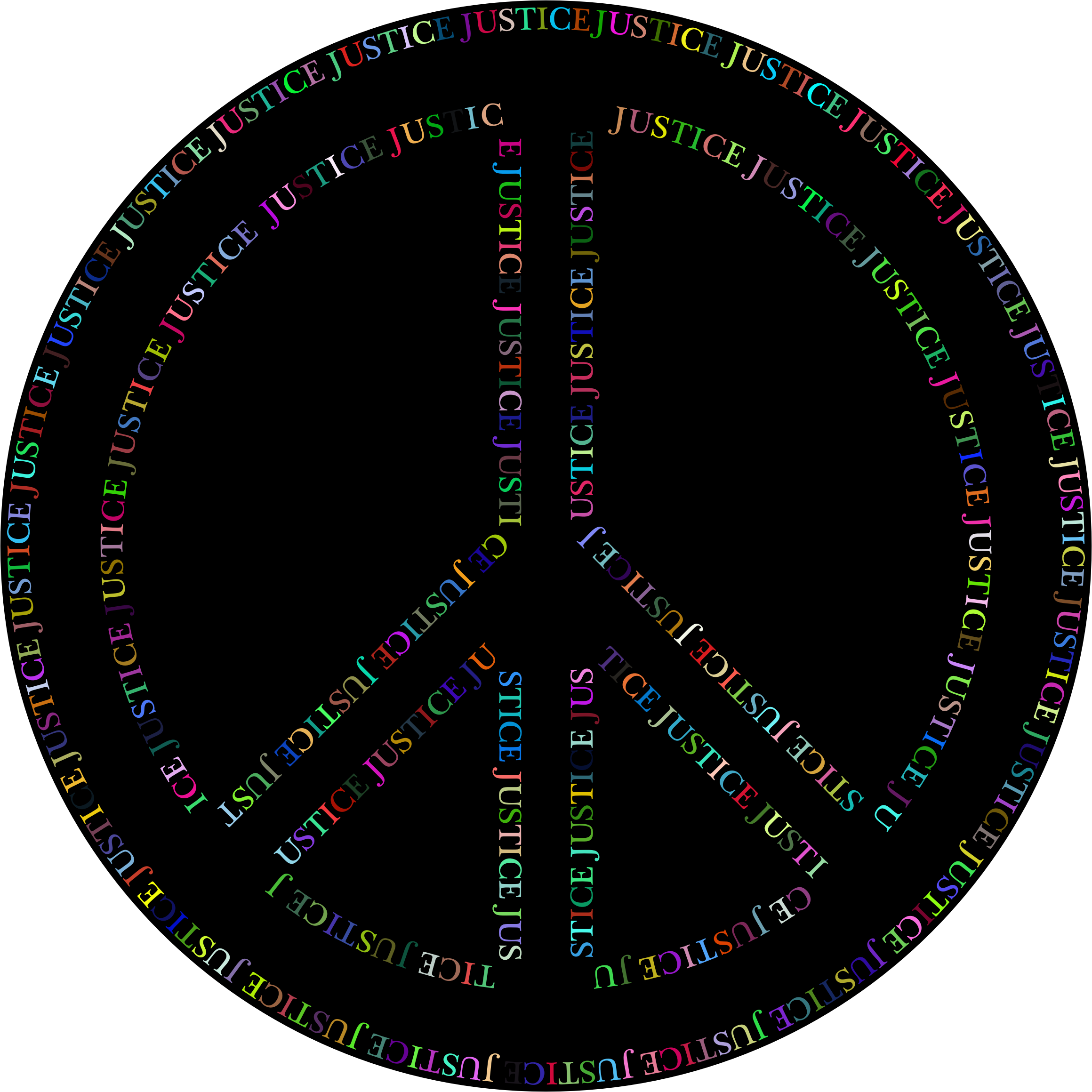 Justice Peace Symbol - Circle (2320x2320)