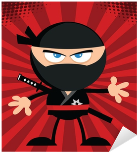 Angry Ninja Warrior Character - Zazzle Cartoon Ninja Warrior Bandana, Adult Unisex, (400x400)