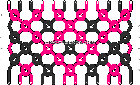 Dotted Chevron Friendship Bracelet Pattern Number - Cool Friendship Bracelet Patterns (506x300)