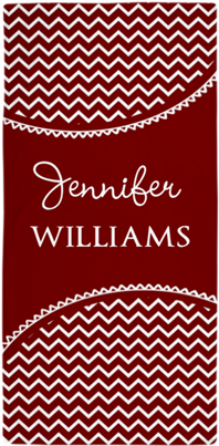Red And White Chevron Personalized Beach Towel - Coral Gray Chevron Personalized Beach Towel (460x460)