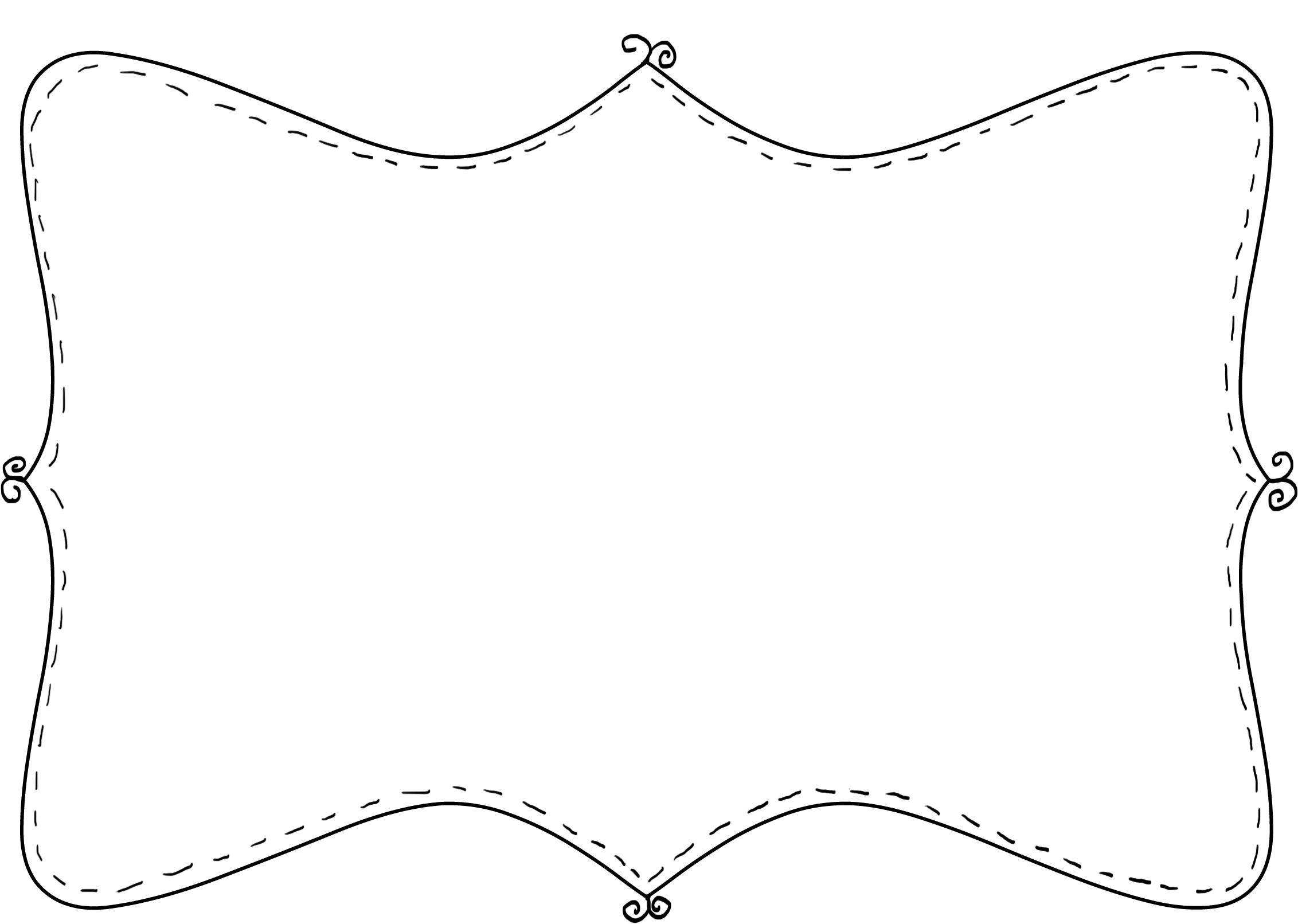 Cadres Pour Mise En Page - Line Art (2480x1713)