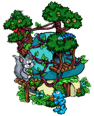 Wild Smurf´s Hut - My Smurf Village Huts (350x394)