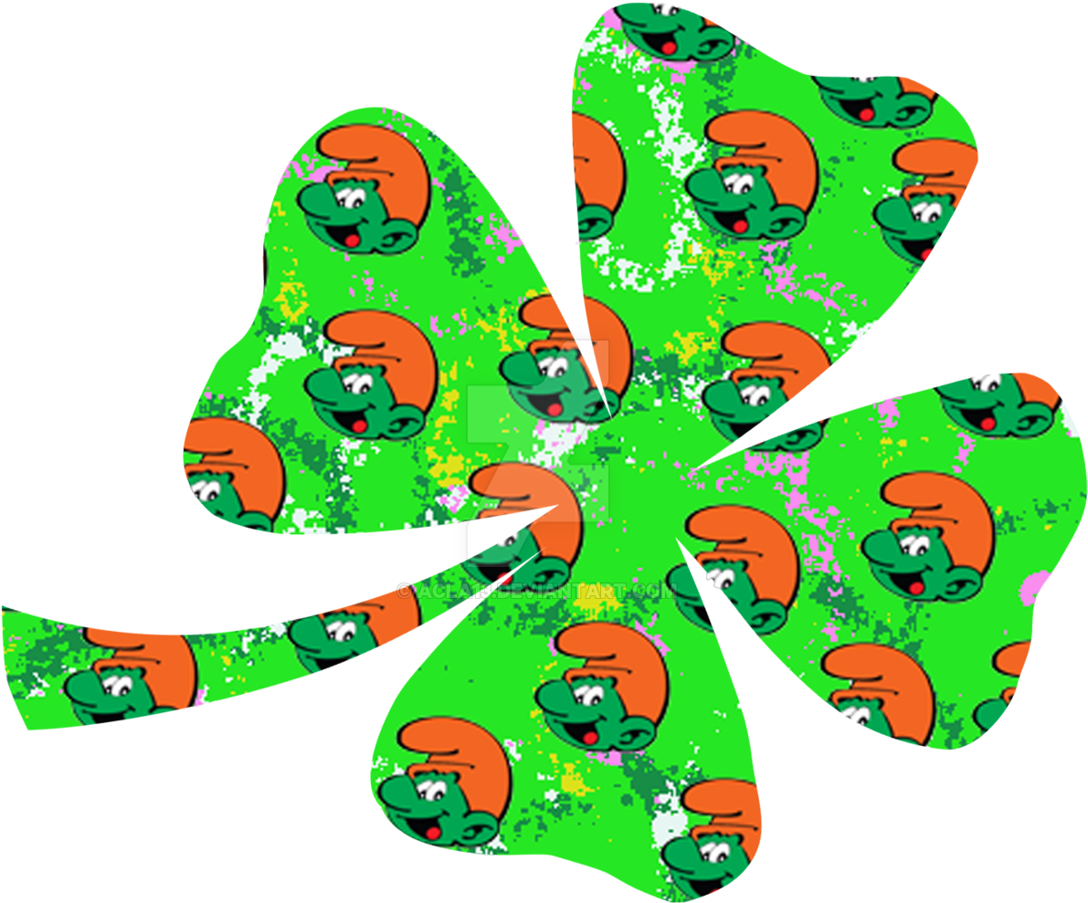 Irish Smurfs' Shamrock By Acla13 - Irish Smurfs' Shamrock By Acla13 (1280x1102)
