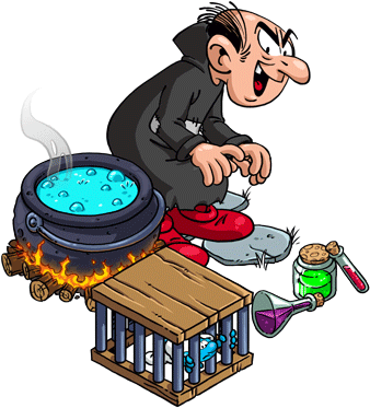 Smurfs Clipart Gargamel - Gargamel (412x456)